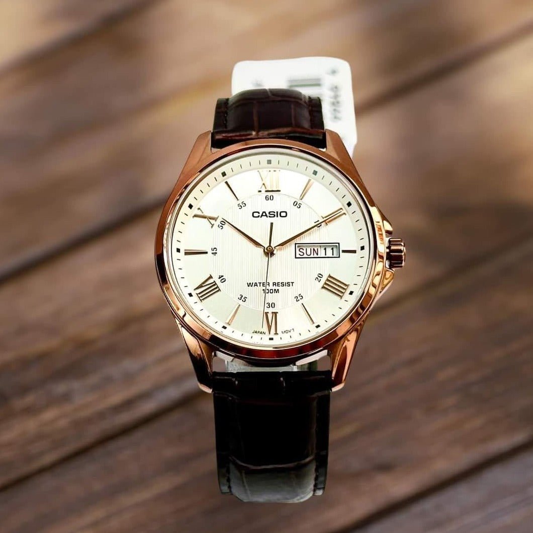 Casio MTP-1384L-7AVDF Brown Leather Watch For Men Secondary image