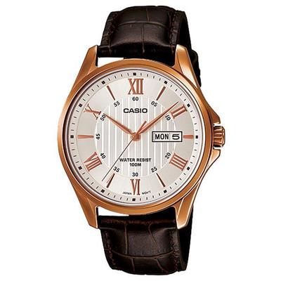 Casio MTP - 1384L - 7AVDF Brown Leather Watch For Men - Zamana.pk
