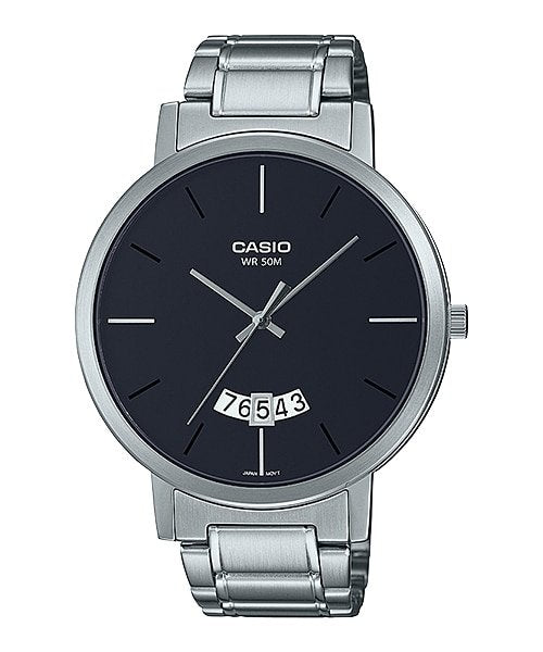 Casio MTP - B100D - 1EVDF Dress Analog Gent’s Series Stainless Steel Band Watch - Zamana.pk