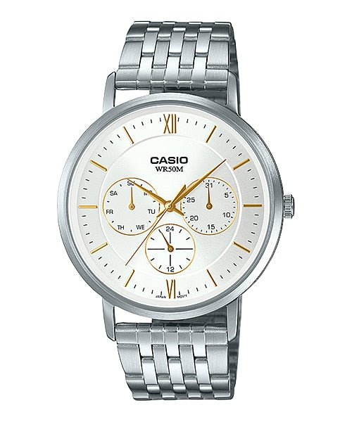 Casio MTP - B300D - 7AVDF Analog Silver Multi - Dial Stainless Steel Men's Watch - Zamana.pk Main image