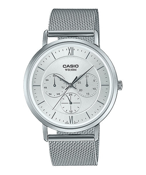 Casio MTP - B300M - 7AVDF Analog Silver Dial Men's Watch - Zamana.pk Main image