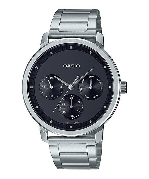 Casio MTP - B305D - 1EVDF Analog Silver Dial Men's Watch - Zamana.pk Main image