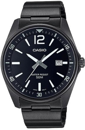 Casio MTP - E170B - 1BVDF Men's Black Stainless Steel Watch - Zamana.pk Main image