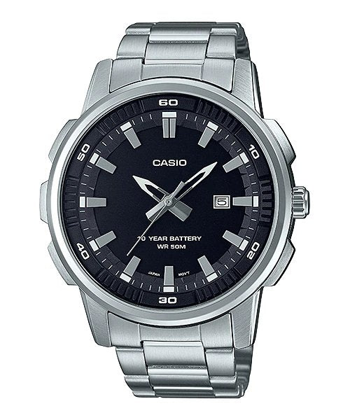 Casio MTP - E195D - 1A Stainless Steel Watch for Men - Zamana.pk