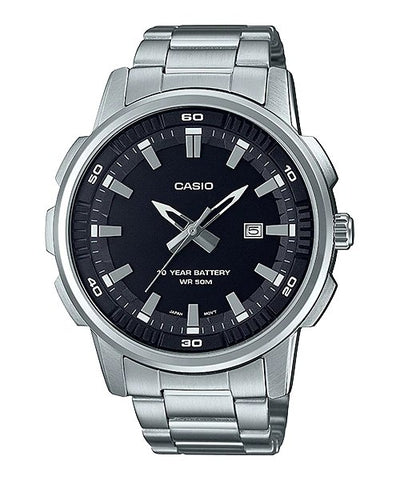 Casio MTP - E195D - 1A Stainless Steel Watch for Men - Zamana.pk