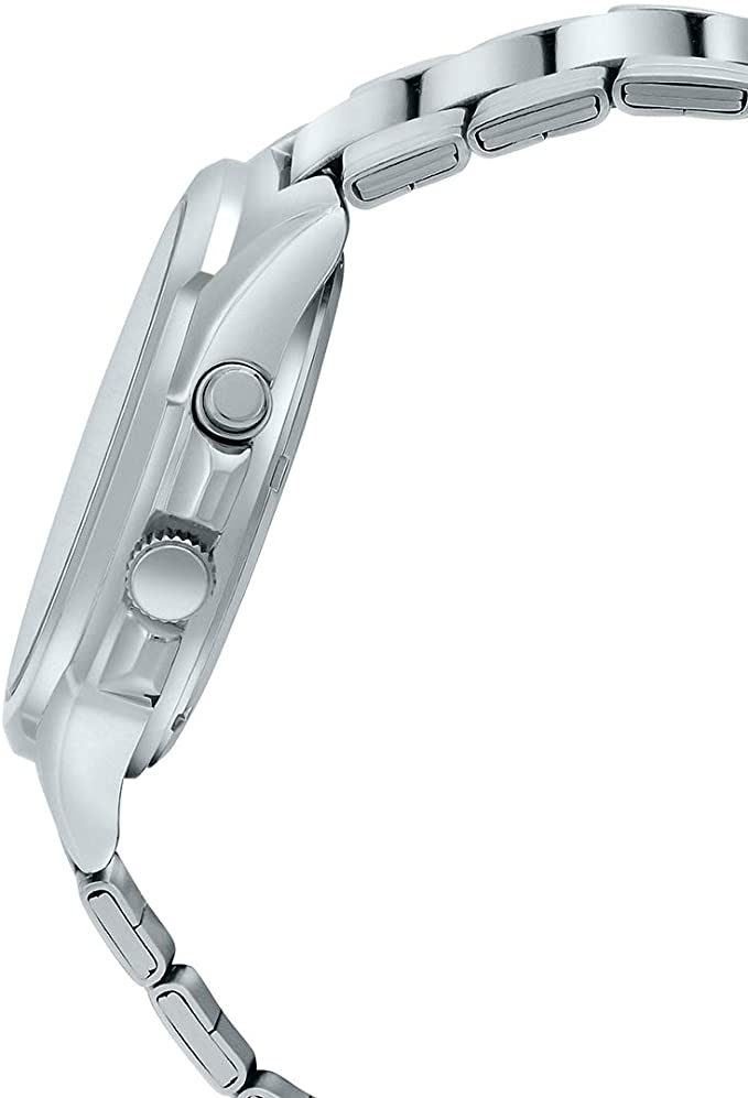 Casio MTP-E200D-7A2V Men's Stainless Steel Illuminator Day Date Silver Dial Watch Secondary image