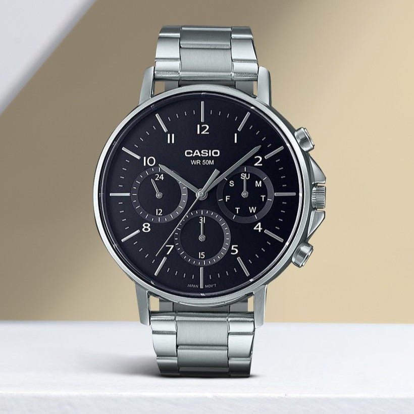 Casio MTP - E321D - 1AVDF Multi Dial Men Watch - Zamana.pk Main image