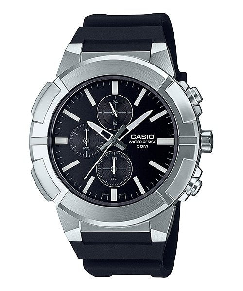 Casio MTP - E501 - 1AVDF Sports Black Analog Watch - Zamana.pk Main image