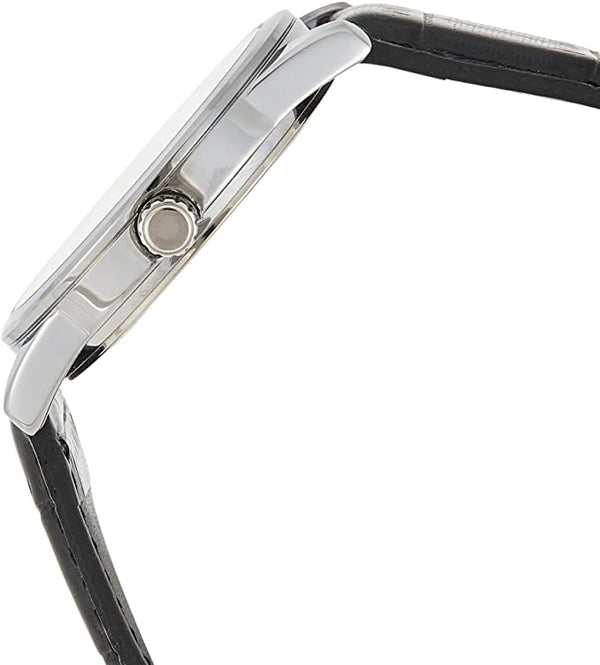 Casio MTP - V001L - 7B Black Leather Watch for Men - Zamana.pk