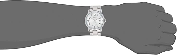 Casio MTP - V002D - 7BUDF Men's Standard Analog Stainless Steel Watch - Zamana.pk