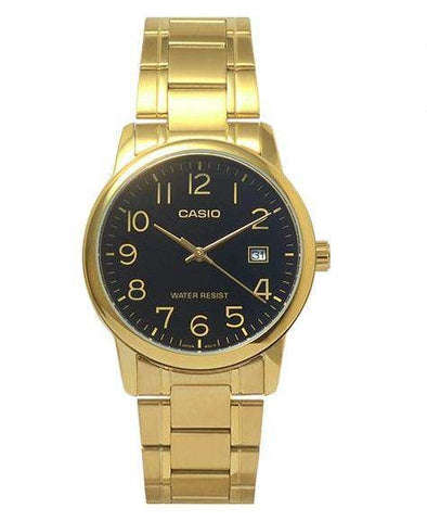 Casio - MTP - V002G - 1B - Stainless Steel Watch For Men - Zamana.pk