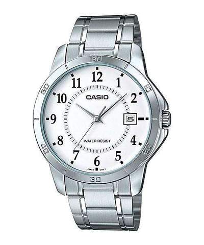 Casio MTP - V004D - 7BUDF Silver Stainless Watch for Men - Zamana.pk Main image