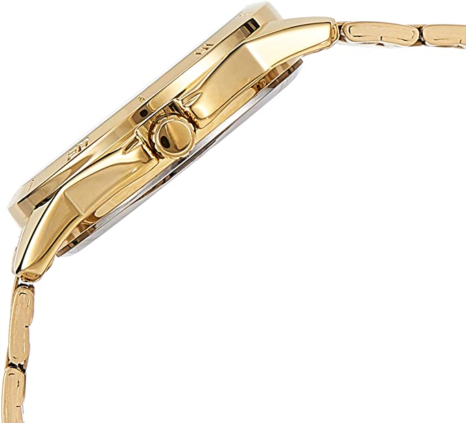 Casio MTP - V004G - 9BUDF Men's Standard Gold Tone Stainless Steel Gold Dial Date Watch - Zamana.pk