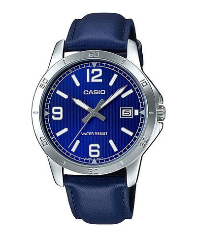 Casio MTP - V004L - 2BUDF Analog Blue Dial Men's Watch - Zamana.pk