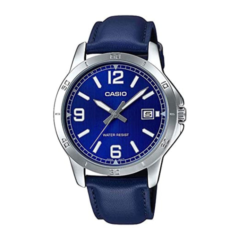Casio MTP - V004L - 2BUDF Analog Blue Dial Men's Watch - Zamana.pk