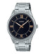 Casio MTP - V005D - 1B5UDF Men's Standard Stainless Steel Black Dial Analog Watch - Zamana.pk