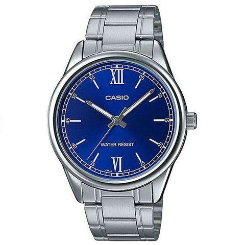 Casio MTP - V005D - 2B1 Silver Stainless Watch for Men - Zamana.pk