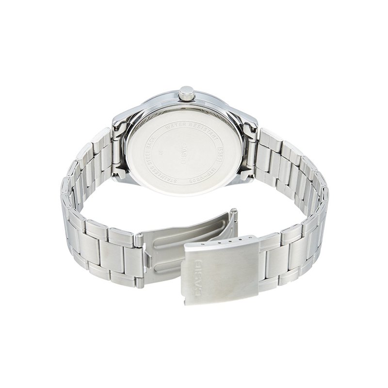 Casio MTP - V005D - 2B1 Silver Stainless Watch for Men - Zamana.pk