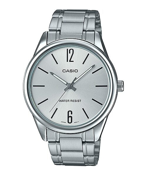 Casio MTP - V005D - 7B Men's Standard Stainless Steel Silver Dial Analog Watch - Zamana.pk Main image