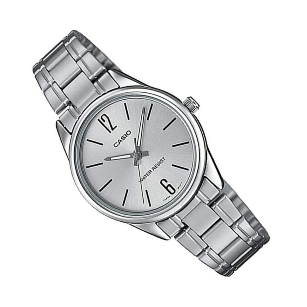 Casio MTP - V005D - 7B Men's Standard Stainless Steel Silver Dial Analog Watch - Zamana.pk