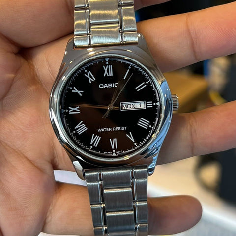 Casio MTP - V006D - 1BUDF - Stainless Steel Watch for Men - Zamana.pk