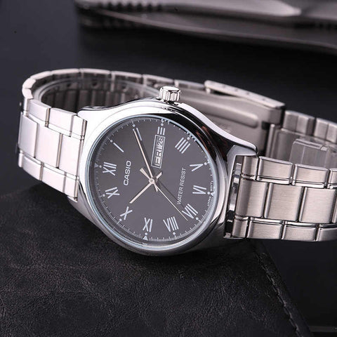 Casio MTP - V006D - 1BUDF - Stainless Steel Watch for Men - Zamana.pk
