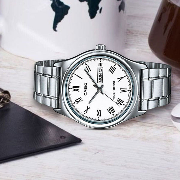 Casio MTP - V006D - 7BUDF Silver Stainless Watch for Men - Zamana.pk
