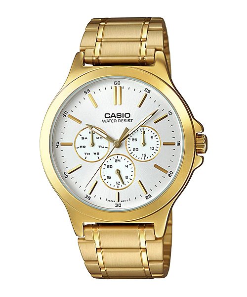 Casio MTP - V300G - 7A Stainless Steel Watch for men - Zamana.pk