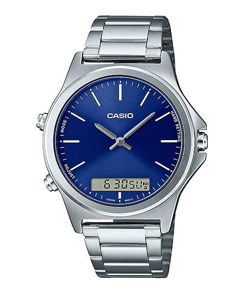 Casio MTP - VC01D - 2E Stainless Steel Watch for Men - Zamana.pk Main image