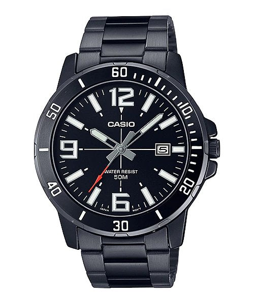 Casio MTP - VD01B - 1B Stainless Steel Watch for Men - Zamana.pk