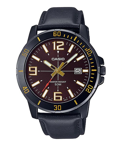 Casio MTP - VD01BL - 5B Stainless Steel Watch for Men - Zamana.pk