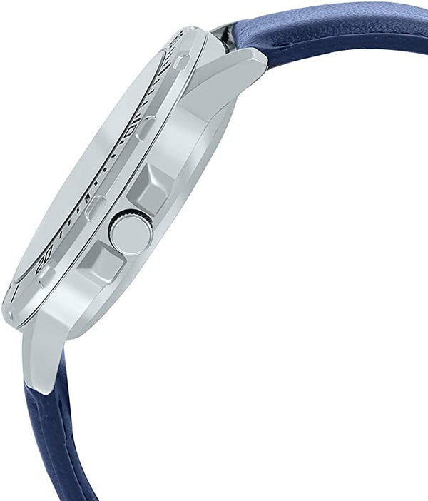 Casio MTP - VD01L - 2BVUDF Men's Enticer Blue Leather Band Blue Dial Casual Analog Sporty Watch - Zamana.pk