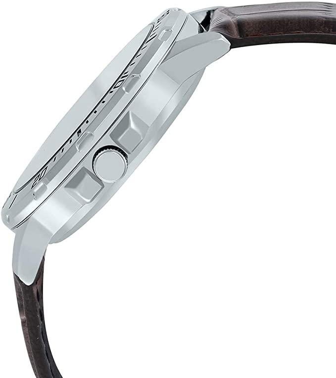 Casio MTP - VD01L - 8EV Men's Enticer Brown Leather Band Grey Dial Casual Analog Sporty Watch - Zamana.pk