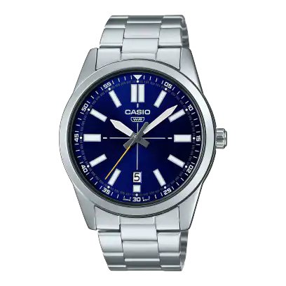 Casio MTP - VD02D - 2EUDF Stainless Steel Watch for Men - Zamana.pk Main image