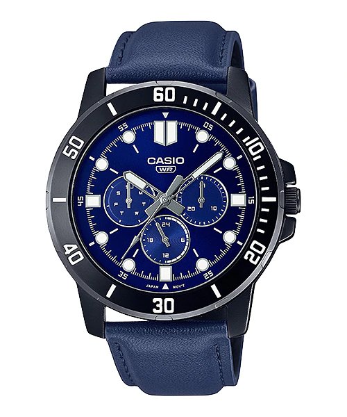 Casio MTP - VD300BL - 2E Stainless Steel Watch for Men - Zamana.pk Main image