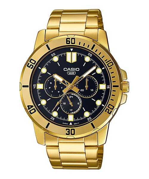 Casio - MTP - VD300G - 1E - Stainless Steel Watch For Men - Zamana.pk Main image