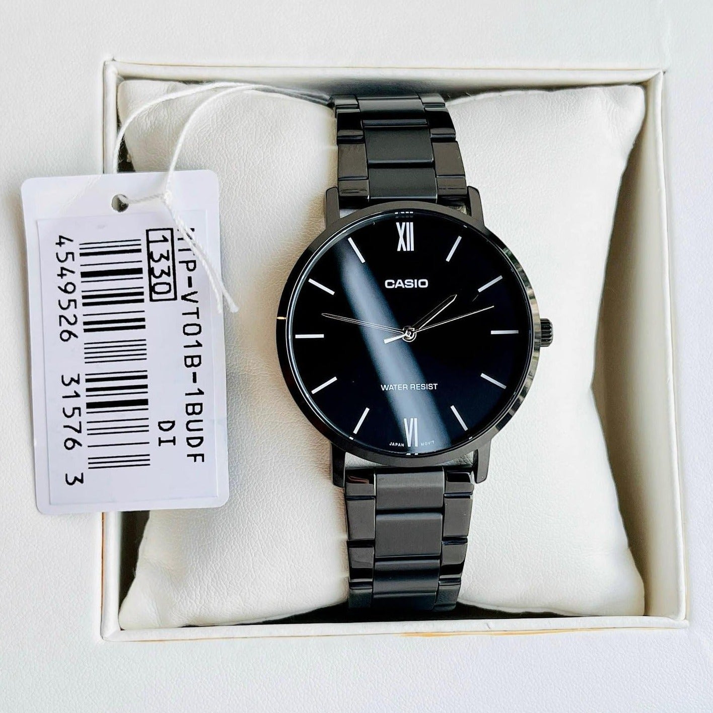 Casio MTP - VT01B - 1BUDF Stainless Steel Watch for Men - Zamana.pk