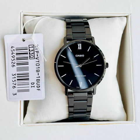 Casio MTP - VT01B - 1BUDF Stainless Steel Watch for Men - Zamana.pk