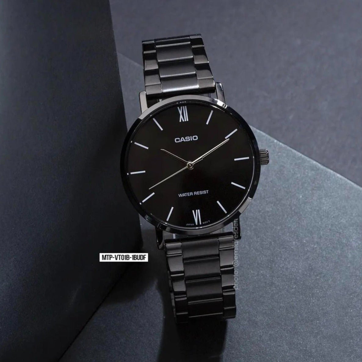 Casio MTP - VT01B - 1BUDF Stainless Steel Watch for Men - Zamana.pk Main image