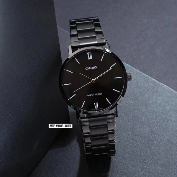 Casio MTP - VT01B - 1BUDF Stainless Steel Watch for Men - Zamana.pk