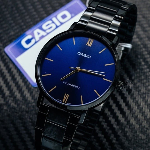 Casio MTP - VT01B - 2BUDF Stainless Steel Watch for Men - Zamana.pk