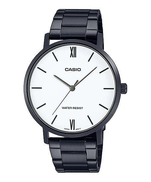 Casio MTP - VT01B - 7BUDF Stainless Steel Watch for Men - Zamana.pk
