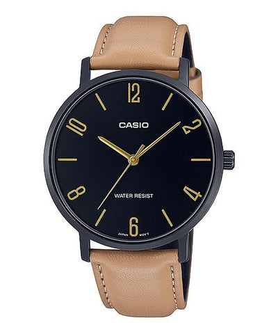 Casio MTP - VT01BL - 1B Stainless Steel Watch for Men - Zamana.pk