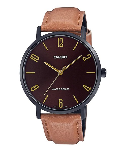 Casio MTP - VT01BL - 5BUDF Stainless Steel Watch for Men - Zamana.pk Main image