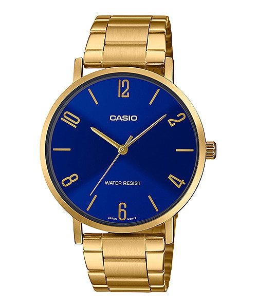Casio MTP - VT01G - 2B2UDF Men's Gold Tone Stainless Steel Watch - Zamana.pk Main image