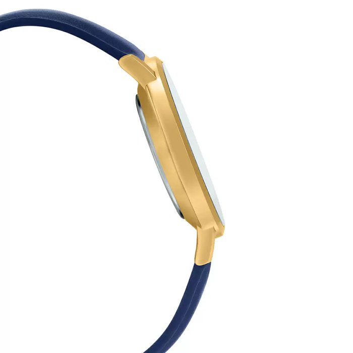 Casio MTP - VT01GL - 2B2UDF Men's Gold Tone Blue Leather Band Blue Dial 3 - Hand Analog Watch - Zamana.pk