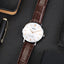 Casio MTP - VT01L - 7B2UDF Men's Minimalistic Silver Dial Brown Leather Band Analog Watch - Zamana.pk