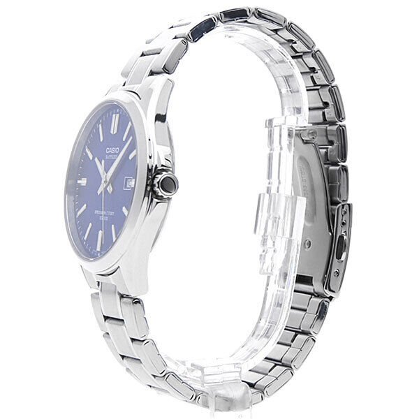 Casio MTS - 100D - 2A Men's Standard Analog Silver Stainless Steel Band Watch - Zamana.pk