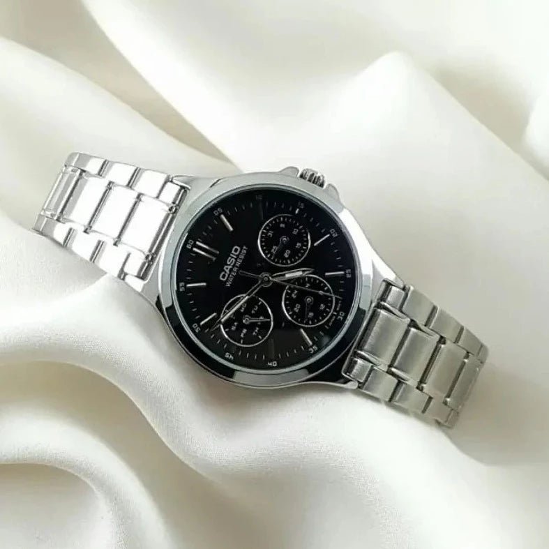 Casio Multi - Dial Stainless Steel Men's Watch MTP - V300D - 1AUDF - Zamana.pk