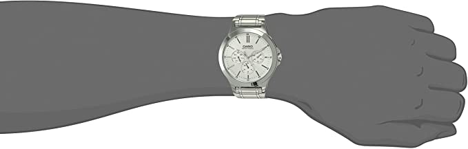 Casio Multi - Dial Stainless Steel Men's Watch MTP - V300D - 7AUDF - Zamana.pk